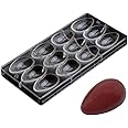 Grainrain Easter Egg Smooth surface Chocolate Mold DIY Handmade Chocolate Candy Mould Pastry Tools Bakeware (19270)