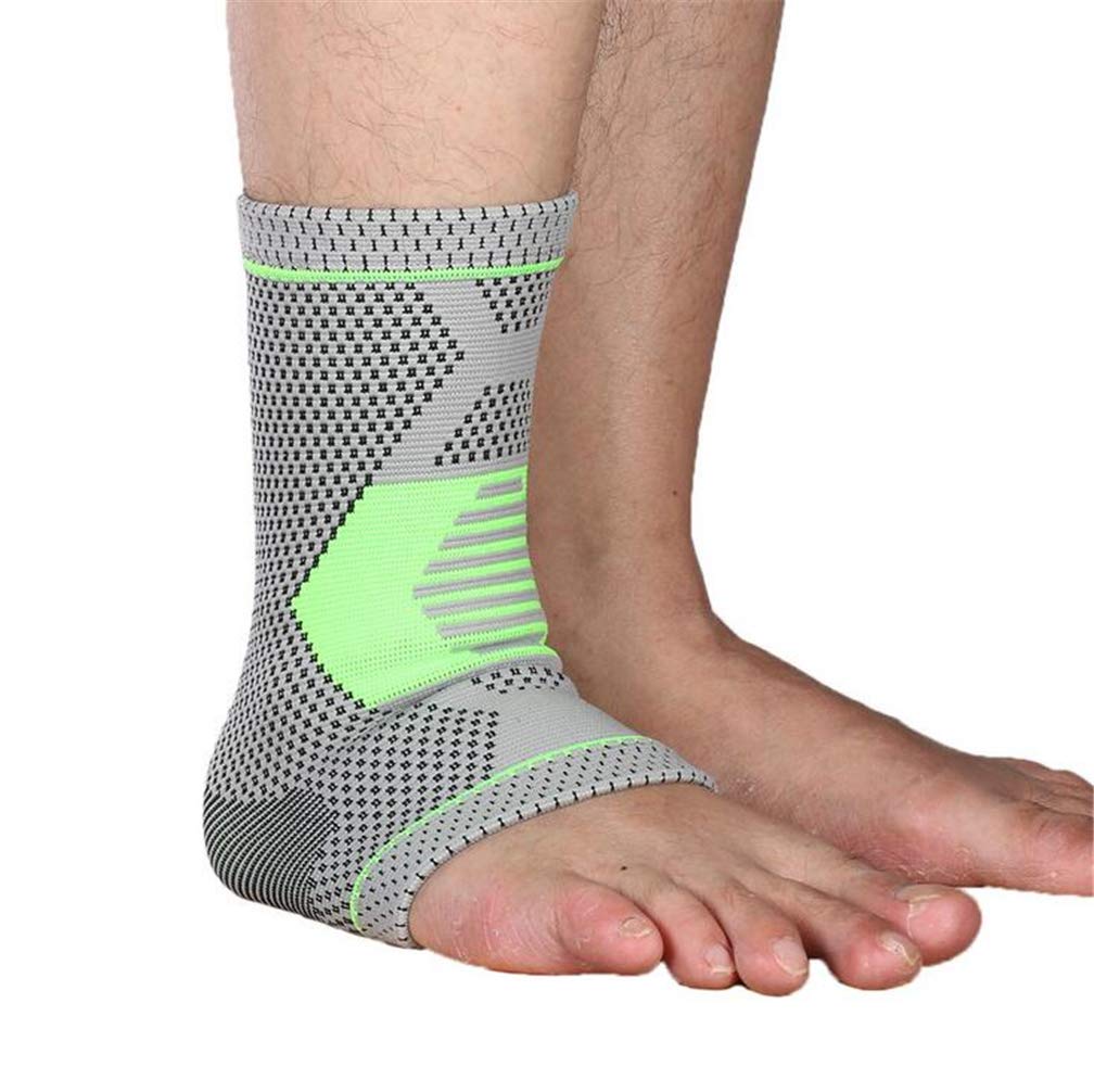 Ankle Brace Compression Support Sleeve, Elastic Anti-Sprain Arthritis Ankle Brace Wrap Sleeve Plantar Fasciitis Socks, for Arch Support Ankle Swelling Relief Foot Joint Pain Heel Spurs, 1 Pair (S)