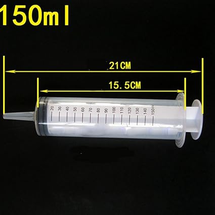 Zantec wiederverwendbare Kunststoff-Spritzen, Reinigung, Spülung, Einlauf, Nährstoff, steril Gesundheit, Messspritze 100 ml /