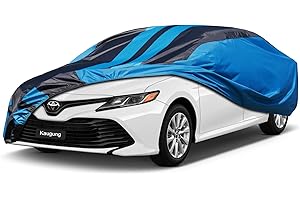 Kaugung Car Cover Waterproof Custom Fit Toyota Camry（1991-2024）, Full Exterior Cover for Automobiles Lightweight Resistant Outdoor Sun UV Rain Dust Snow Wind Protection.
