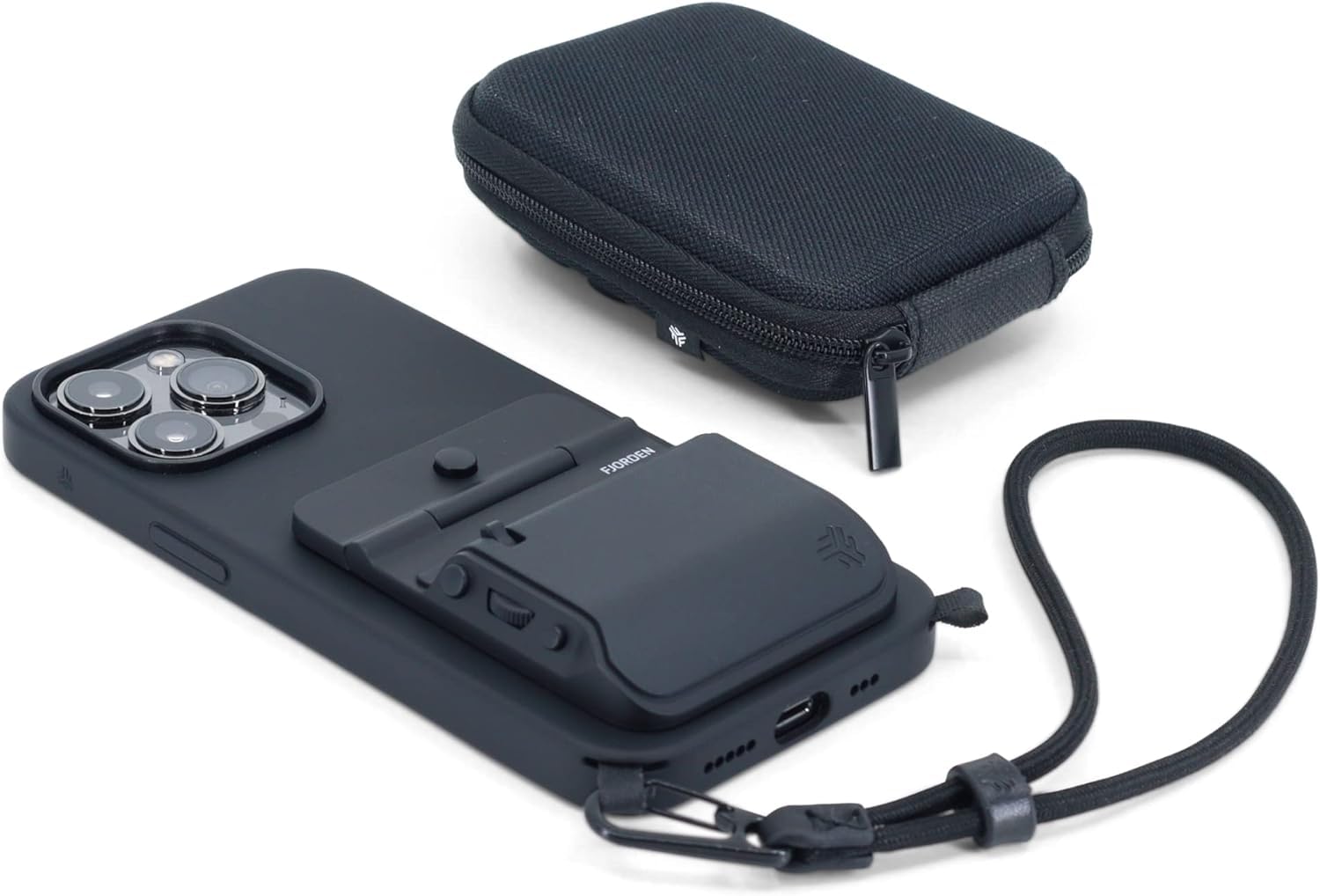 FJORDEN Pro Bundle for iPhone 15 Pro - Includes Camera Grip, MagSafe iPhone Case, Wrist Strap & Carry Case - Shoot Like A Pro With Your iPhone