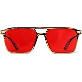 Goiteia Orange Blue Light Blocking Glasses-Retro 70s Blue Light Glasses for Men Women, Easier Sleep and Migraine Relief