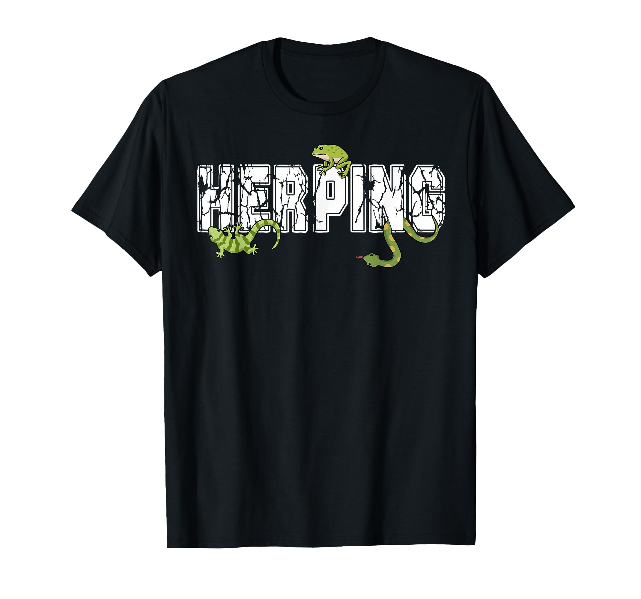 Herpetology Tshirt Reptiles Snake Zoology Frog Gecko Herping T-Shirt