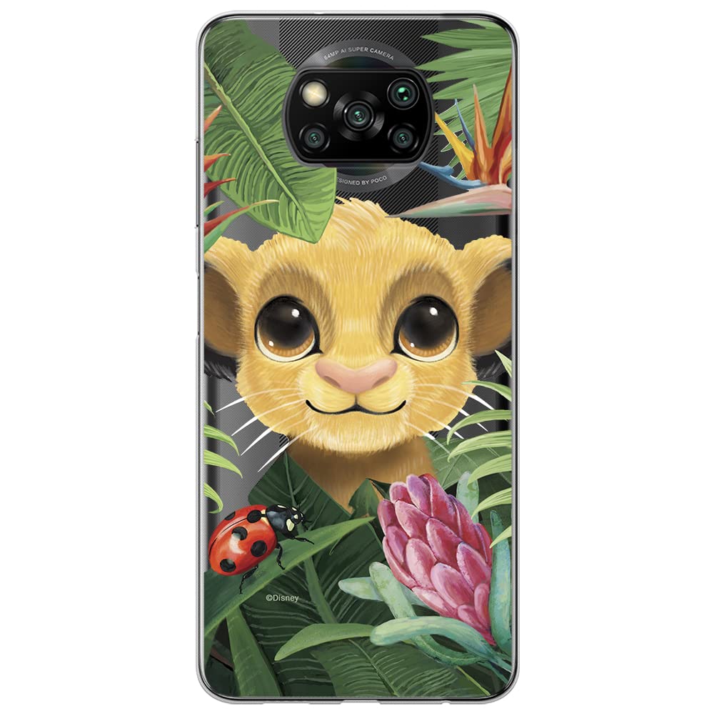 ERT GROUP mobile phone case for Xiaomi POCOPHONE X3 original and officially Licensed Disney pattern Simba & Friends 002 optimally adapted to the shape of the mobile phone, partially transparent