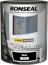 Ronseal uPVC Plastic Window Door Paint Black Satin 750ml view 3