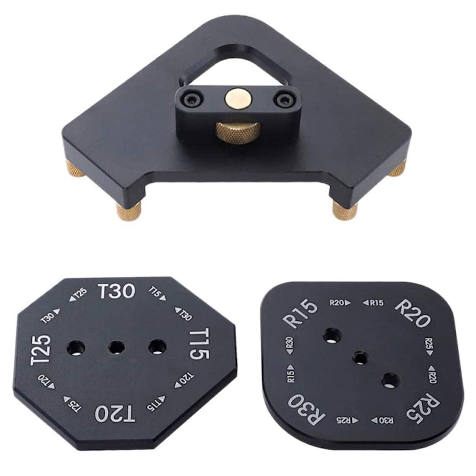 Radius Jig Router Templates, Aluminum Alloy Wooden Board Arc Cutting Auxiliary Tool, Router Corner Jig DIY Template R10 R15 R20 R30 T15 T20 T25 T30