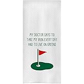 GCFET Funny Golf Kitchen Towels - Golf Gifts Decorative Waffle Dish Towels, Hand Towel, Tea Towel, Womens Golf Accessories Gifts, 16x24 Inch