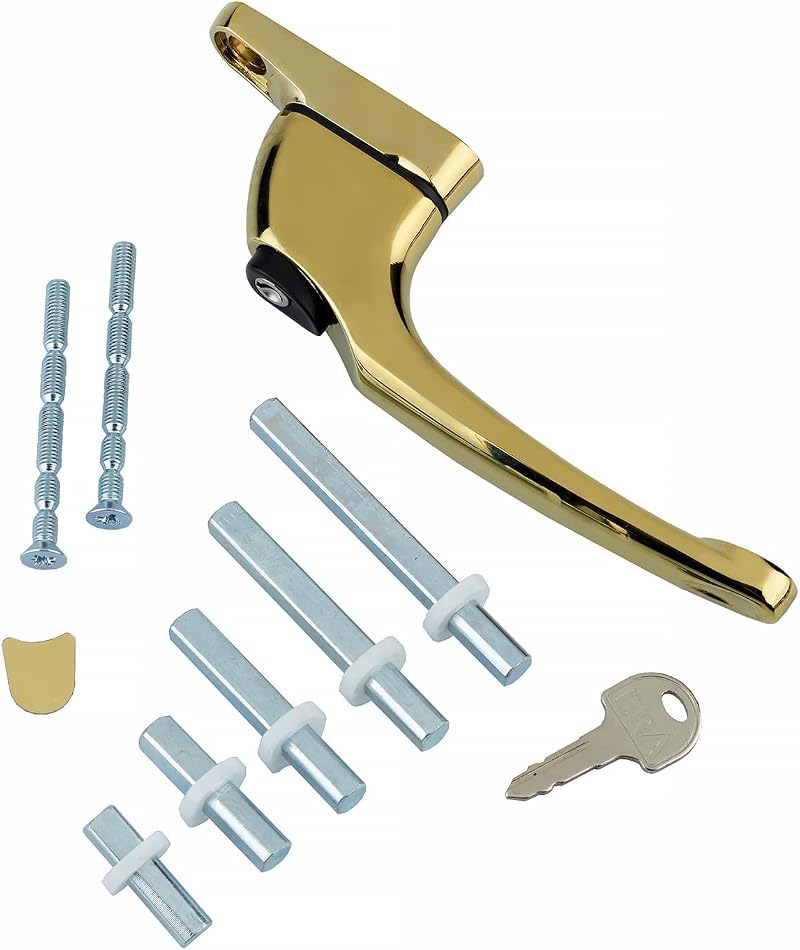 ERA Universal Window Handle Inline Espag Gold Multi-Spindle