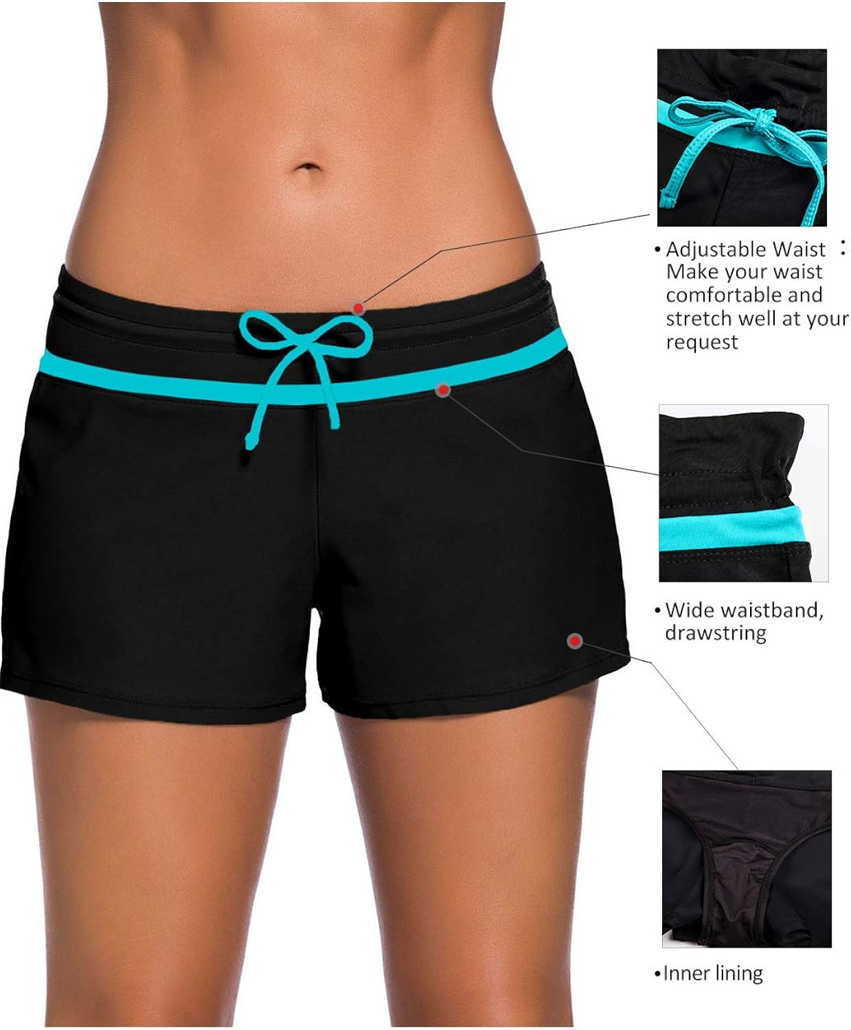 plus size swim shorts amazon