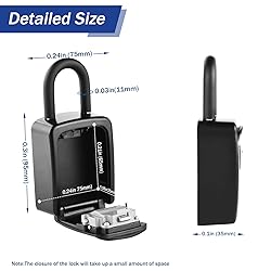 Iron Lock® - Key Lock Box Portable with Removable