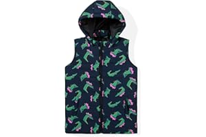 JOYSON Boys Sleeveless Puffer Vest Lightweight Padded Jacket Quilted Hooded Outwear Zipper Waistcoat