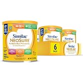 Similac NeoSure Premature Post-Discharge Baby Formula Powder | Infant Formula for Preemies Designed to Support Development &amp; Excellent Growth, in 13.1 oz can, 6 pack