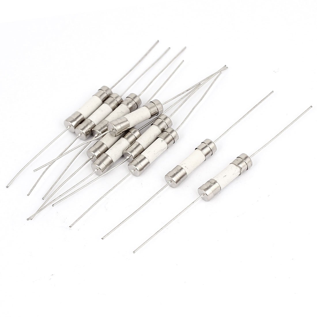 Sourcingmap Electrical Axial Leaded Ceramic Tube Fuses 5 x 20mm 250V 15A 10pcs