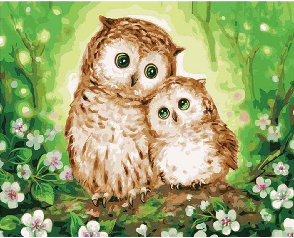 CYKEJISD Jigsaw Puzzle 1000 Piece Two Cute Owls Suitable For Teenagers And Adults Wooden Puzzle Unique Home Decorations And Gifts 75x50cm