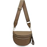Pure Colour Crossbody Bum Bags for Women Spacious Checkered Cross body Bag Nylon Trendy Fanny Pack for Travel