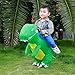 Halloween T-Rex Costume Inflatable Dinosaur Suit Halloween Dino Theme Party Dress Blow Up Costume Adult/Child (Child Green)