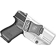 Amberide IWB & OWB KYDEX Holster Fit: Glock 19 19X 44 45 23 32 (Gen 1 2 3 4 5) Pistol – Inside Waistband Concealed Carry – Adjustable Cant & 'Posi-Click' Retention – No Wear - No Jitter - Made in USA
