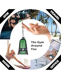 Bandas de Resistencia, yorja banda elástica de ejercicio con bolsa de transporte, folleto, Online Video instructivo, Conjunto de 5 niveles, 12 x 2 inch, látex natural Workout Enganche Para Home & Gimnasio, Yoga, Fitness