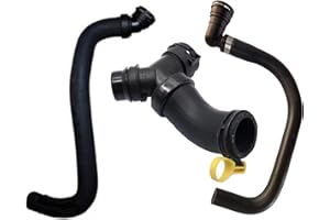 FZJDSD Upper Radiator Hose Y-Connector Lower Degaus DR3Z-8566-A CL3Z-8260-A BL3Z-8C350-A Compatible with Ford F-150 5.0L 2011 2012 2013 2014 2015 2016 2017 2018 2019 2020