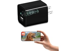 XXAXX 4K Ultra HD WiFi Hidden Camera, Stream to Phone, Motion Detection, SD Card Slot, Phone App, Video-Only