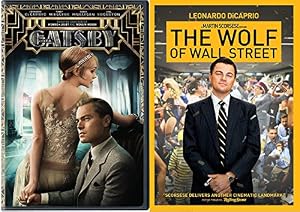 Image of The Wolf of Wall Street & The Great Gatsby DVD 2 Pack Leonardo DiCaprio Double Feature Movie Set
