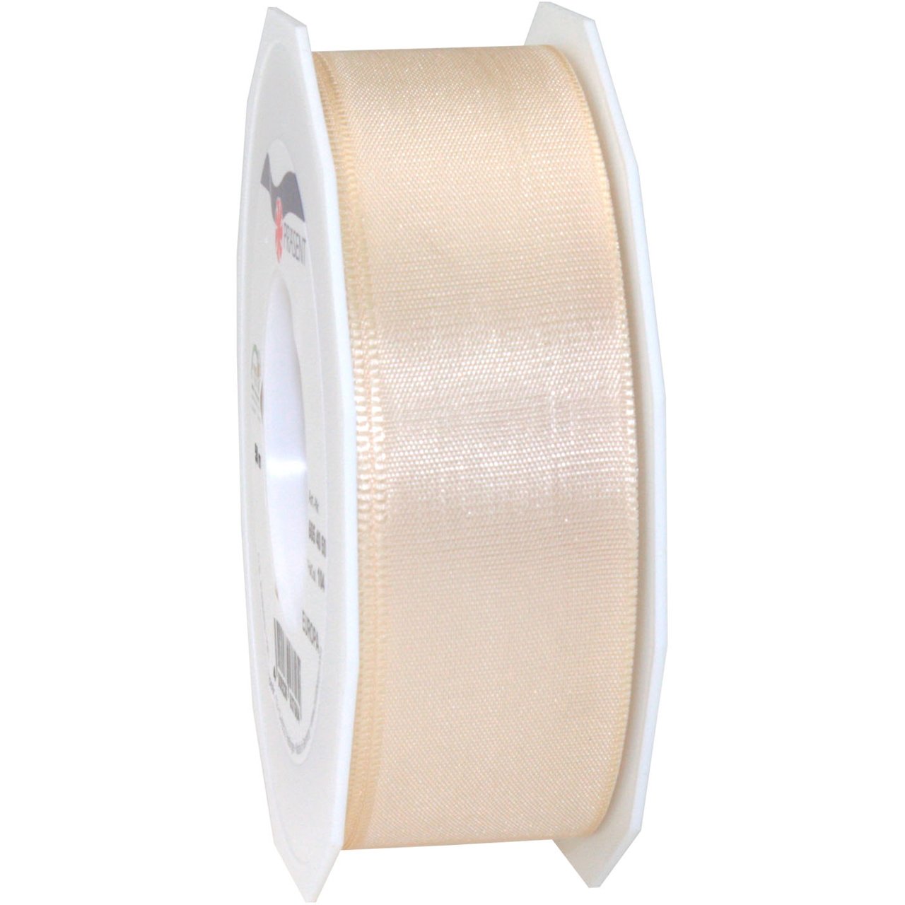 Präsent - Europa Taffeta Ribbon Cream 40 mm width, 50 m length