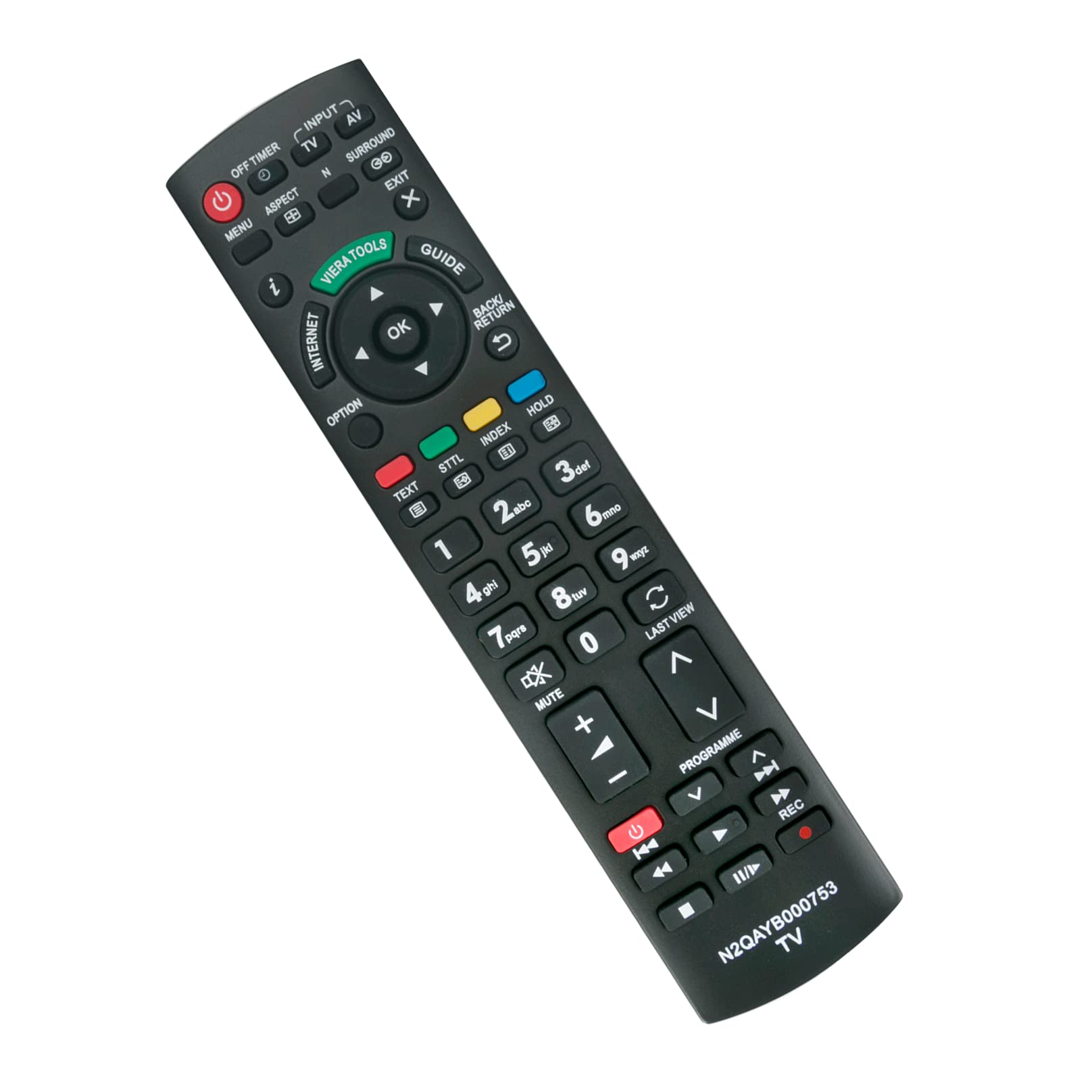 N2QAYB000753 N2QAYB000752 Replace Remote Control -VINABTY-Fit for Panasonic Viera Internet TV sub N2QAYB000673 TX-L32E5Y TX-L32D25E TX-L32D28EP TX-L32E30E TX-L32E5E TX-L32E31B TX-L32E5B TX-L32D28ES