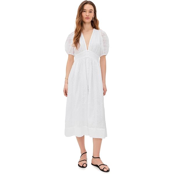 midi dress white formal Fiorela White Floral Jacquard Strapless Midi Dress