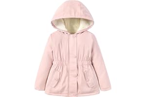 RAISEVERN Girls Winter Coat Warm Parka Puffer Jacket with Hood for 3-7 Years