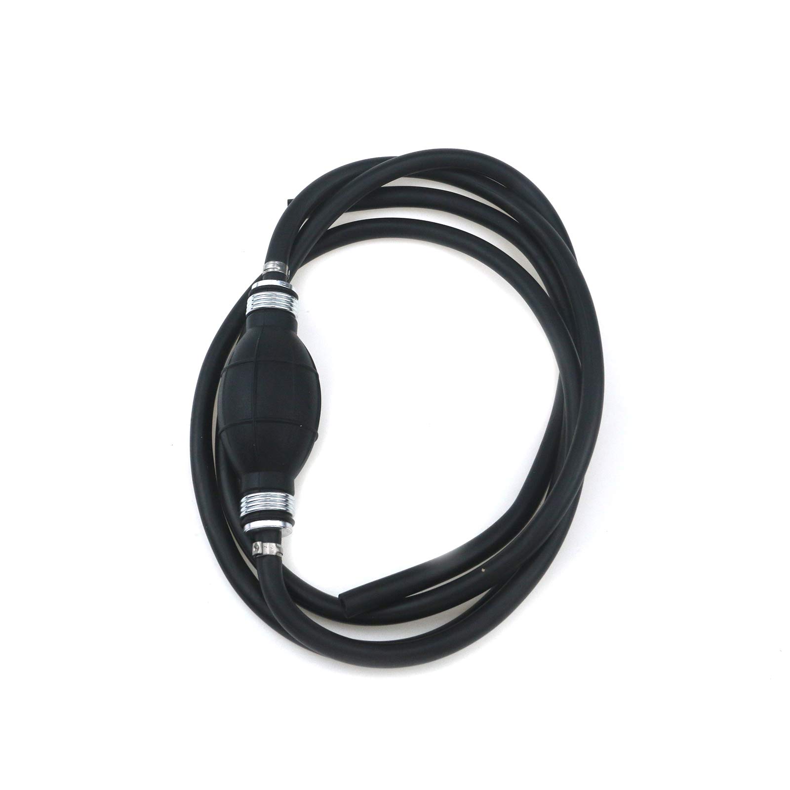 Photo 1 of Quluxe Fuel Line Assembly Inner Dia 1/4" Outer Dia Hose Line Marine Outboard Boat Motor RVs Fuel Assembly with Primer Bulb Steel Hose Clamps 6FT