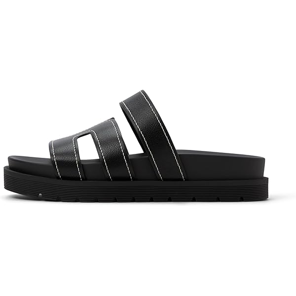 WHAT WE WANT TAKIBIDAIMITAINATABLE (ナラ) That's All I Got Studded Slides - Black | Fashion Nova