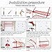 Vdomus Hanging Pot Rack - Kitchen Pots And Pans Organizer - 2 Tire Shelf Pot Hangers Pan Holder For Kitchen Wall Mount - Organize Your Kitchen With Minimalist Multifunction Style - Red
