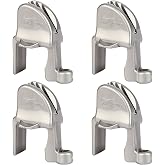 SailVoya Boat Fender Clips, Adjustable Pontoon Boat Square Rail Fender Cleats/Clips/Hangers for Pontoon Bumpers, Pontoon Boat Accessories for Bumpers