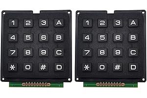 SazkJere 2PCS 4x4 Matrix Keypad 16 Keyboard Module External Keypad Board for Microcontroller (4x4 Key)