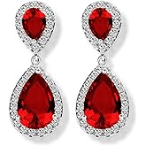 Rhinestone Teardrop Dangle Earrings Vintage Crystal Drop Bridal Earrings Gold Crystal Statement Drop Earrings Bridesmaides Prom Earrings Wedding Jewelry Gift for Women