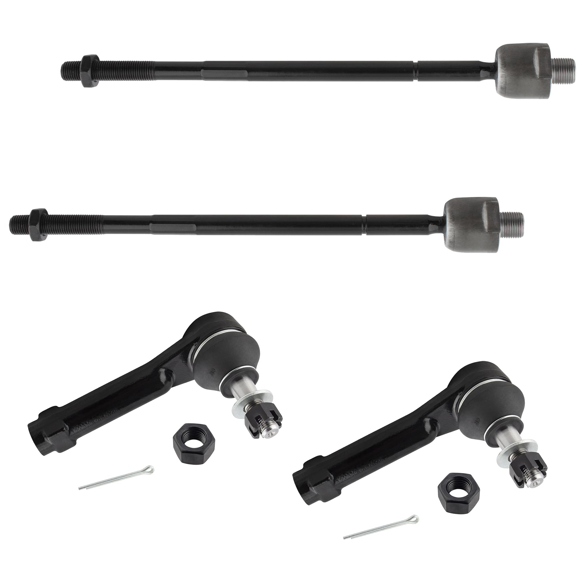 Photo 1 of WEDOAUTO 4Pcs Front Outer + Inner Tie Rods End Links Fit For Chevrolet Venture 1997-05, For Oldsmobile Silhouette 1997-04, For Pontiac Montana 1999-2005, For Trans Sport 1997-99 Replace# EV260 ES3453