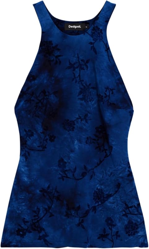 Ärmelloses T-Shirt aus der Damen-Kollektion, Blau, Größe XS — Foto 6 von 6