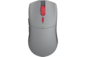 GLORIOUS PC GAMING RACE Glorious Forge Series One PRO Wireless Gaming Mouse – Ultra-Light 49g, 6-Button, 19K DPI, Wired/Wireless, 84-Hour Battery, No RGB, Ergonomic Claw Grip (Centauri Red)