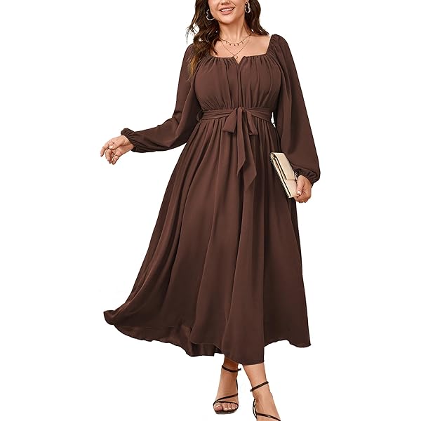 Amazon.com: XPLUSWEAR Plus Size Elegant Evening Dress for Women, Evening V  Neck Half Sleeve Patchwork with Pocket Maxi Dress Green : Clothing, Shoes &  Jewelry