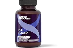NEUROBIOLOGIX Neuro biologix Full Focus for Men & Women, Brain & Mood Support Supplement, Promotes Focus, Memory & Cognitive Function, with Green Coffee Bean, Bacopa, Magnesium & SAM-E, Gluten Free, 120 Capsules