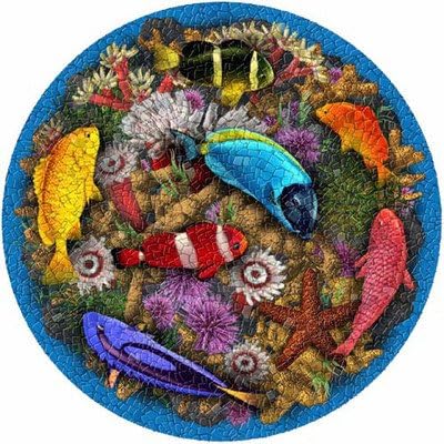 AquaArt 10.5" Small Mosaic Coral Reef Drop in Swimming PoolArt
