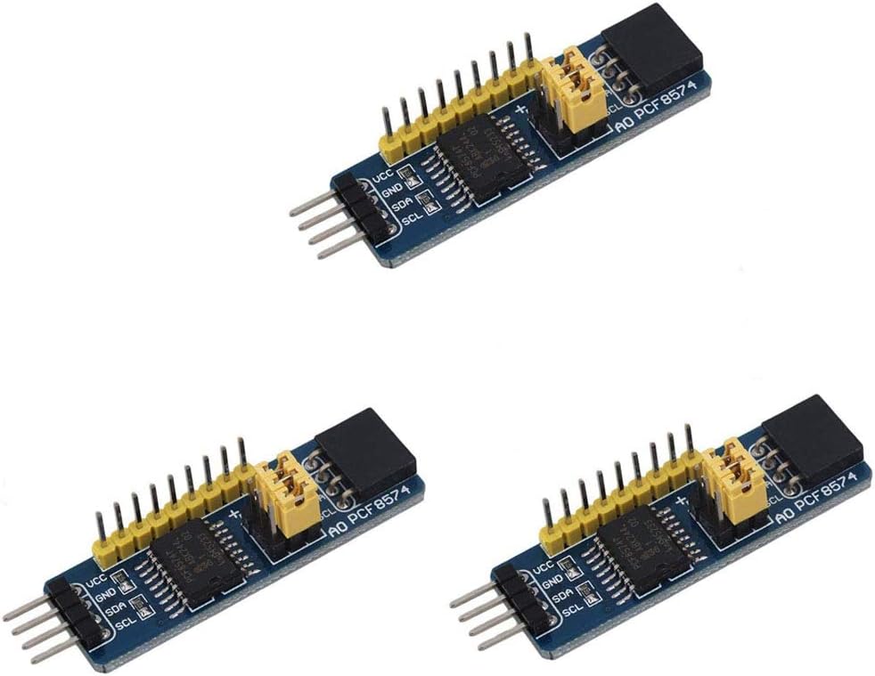 DollaTek 3Pcs PCF8574 IO Expansion Board I/O Expander I2C-Bus Evaluation Development Module
