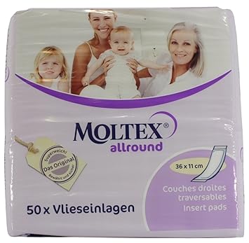 MOLTEX allround Hygiene Einlagen 50er 36x11cm Inkontinenzeinlagen Damen u Herren