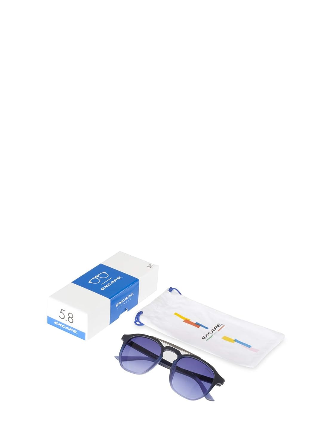 Lente Blu Gradient Finitura Crystal Opaca Excape Eyewear Occhiali da Sole  Unisex 5.8 Montatura Blu Abbigliamento Occhiali da sole berjaya.edu.my