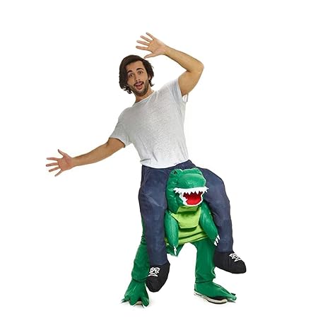 Morph Neu Huckepack Tragen Witzig Kostüm Unisex - T-Rex 'Mit selbst füllen Beine'