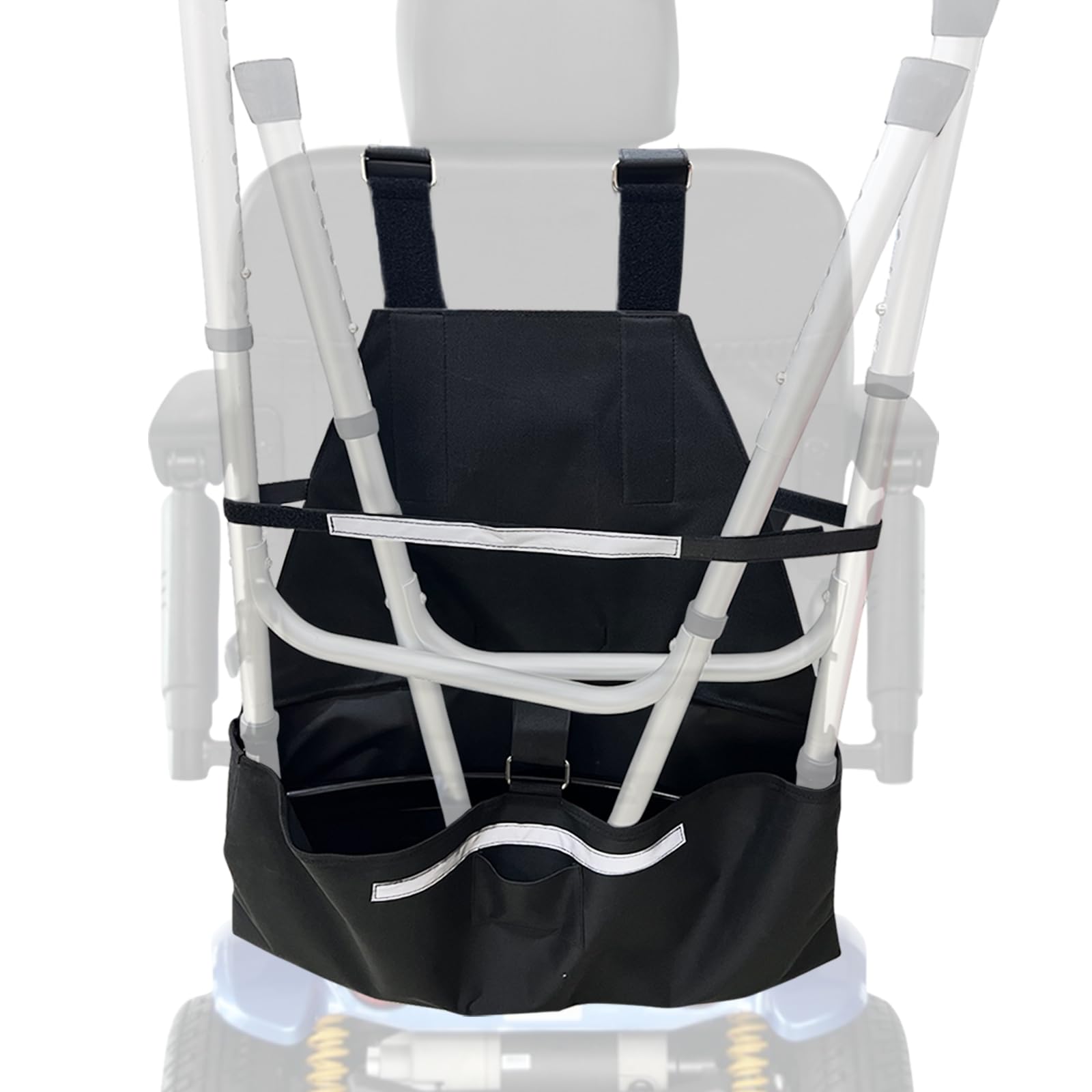 Photo 1 of Walker Holder for Mobility Scooters & Power Chairs - Rollator Stand Support Storage Accessories, 24.4" L x 25”W x 11.4”D