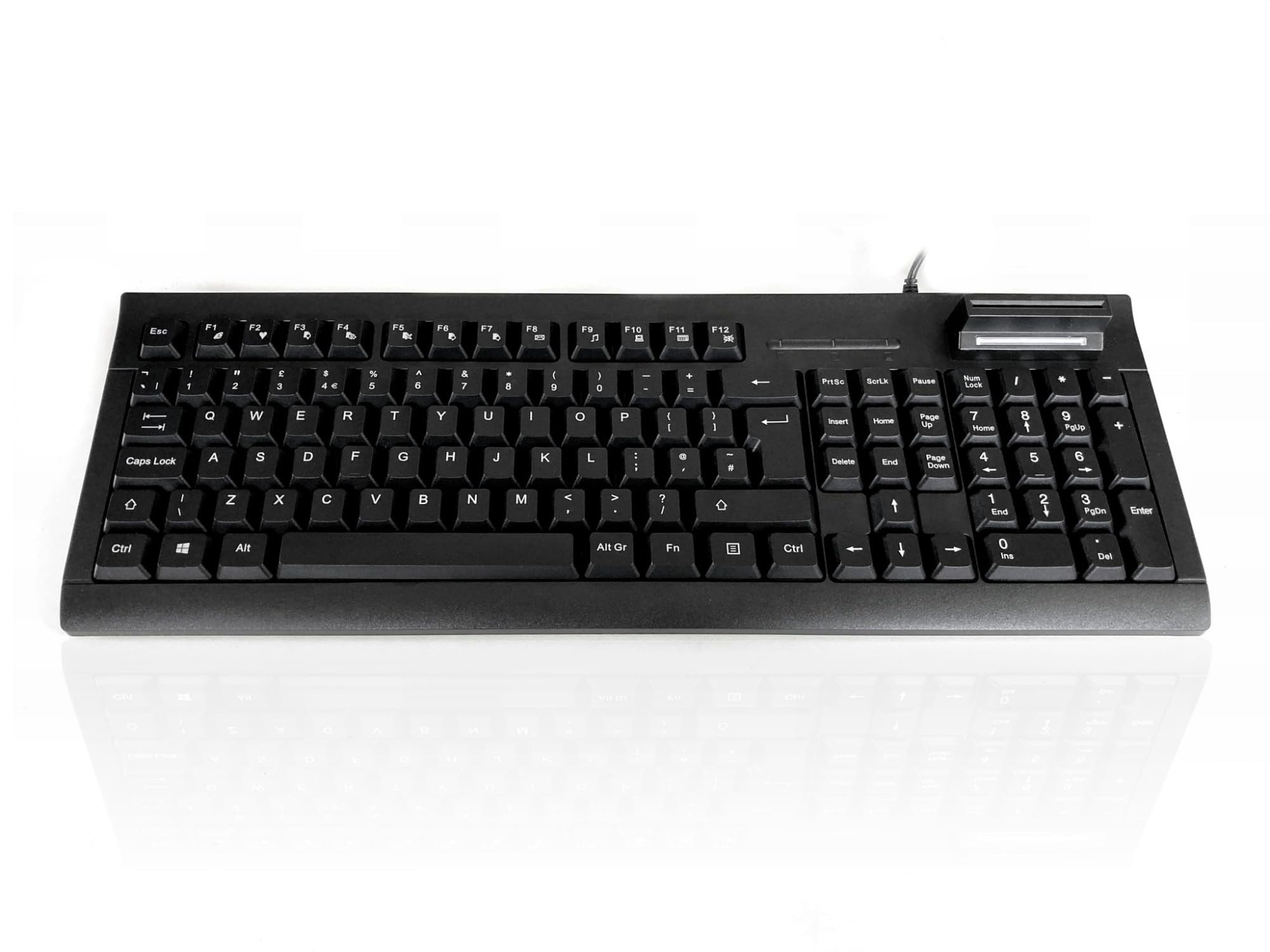 Accuratus 108S PORTUGUESE - USB full layout Standard size Portuguese Layout keyboard with Smart card reader