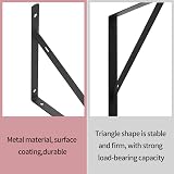 HAOCHEN Heavy Duty Triangular Shelf Brackets 8 pcs 300x190mm Black view 3