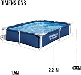 Bestway Steel Pro Pool 7.3ft Rectangle Above Ground Family Pool view 6