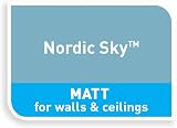Dulux Walls Ceilings Matt Emulsion Nordic Sky 2.5L Water Based Paint view 6